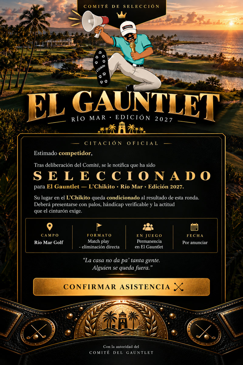 Citación Oficial — El Gauntlet